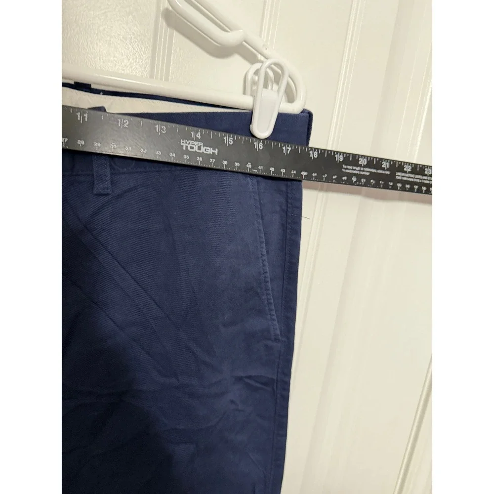 J.Crew Pants Mens 34x32 Flex Straight Navy Blue Chino Stretch EUC